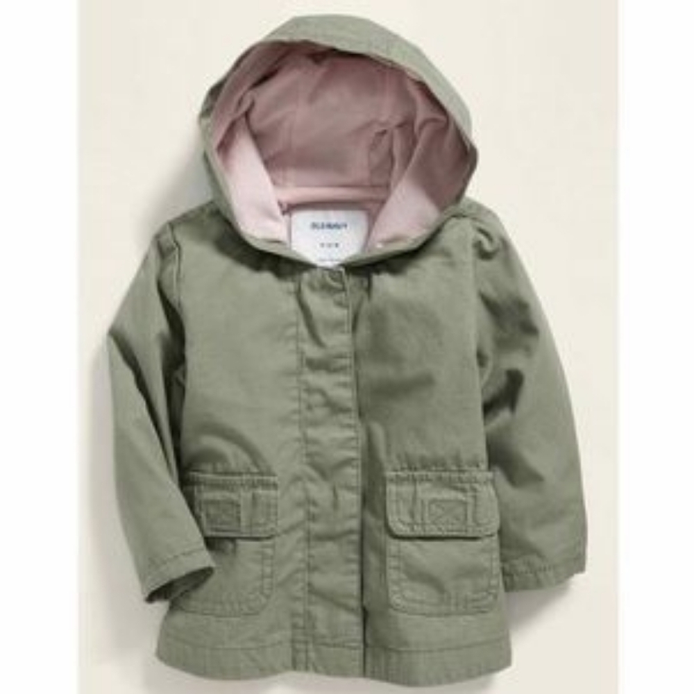 Kids Hooded Jacket in Green